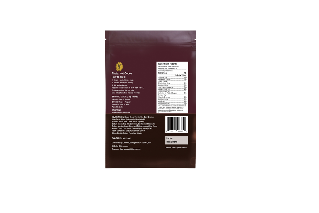 DrinkVM Hot Cocoa Mix – 30 Sachets