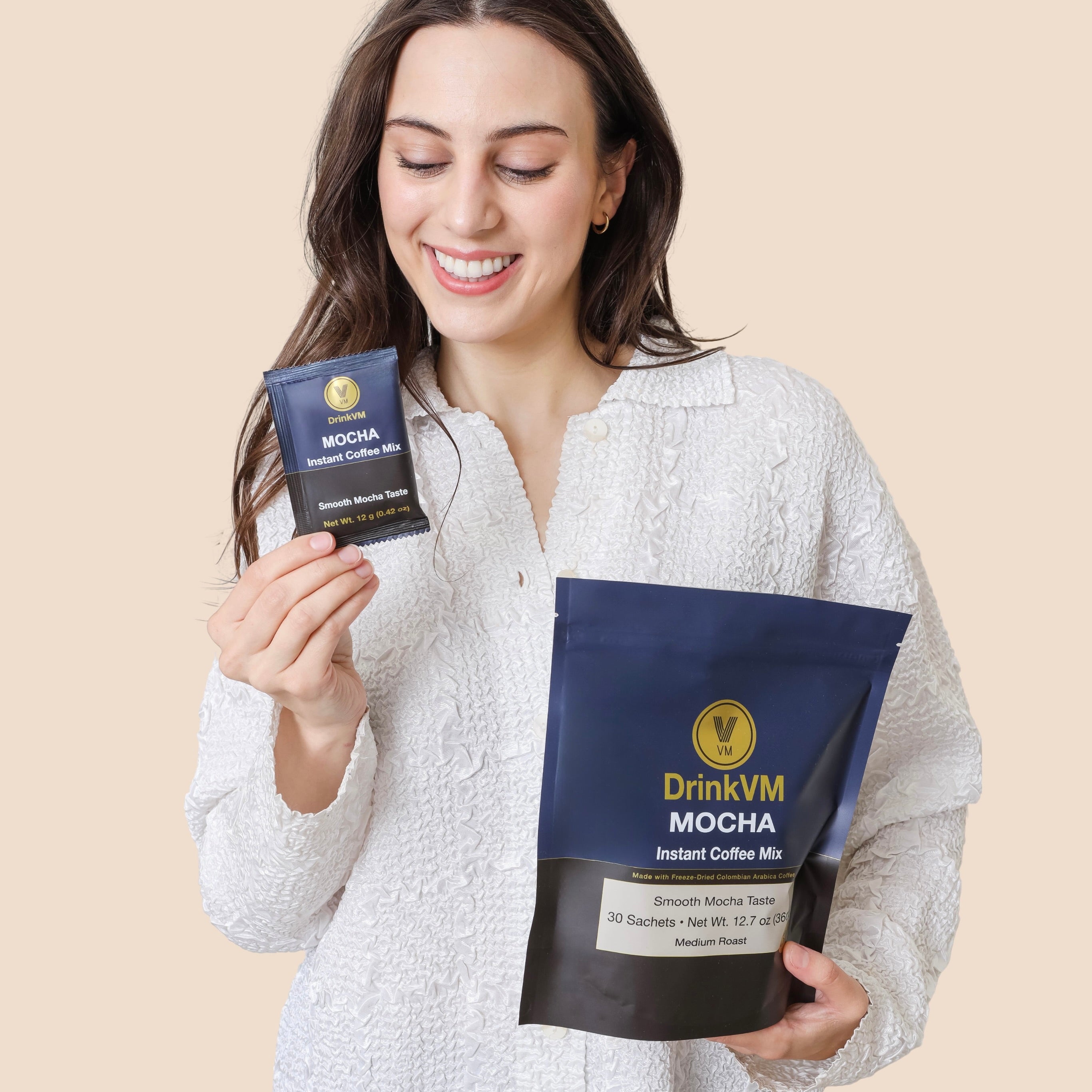 DrinkVM Mocha Instant Coffee Mix – 30 Sachets