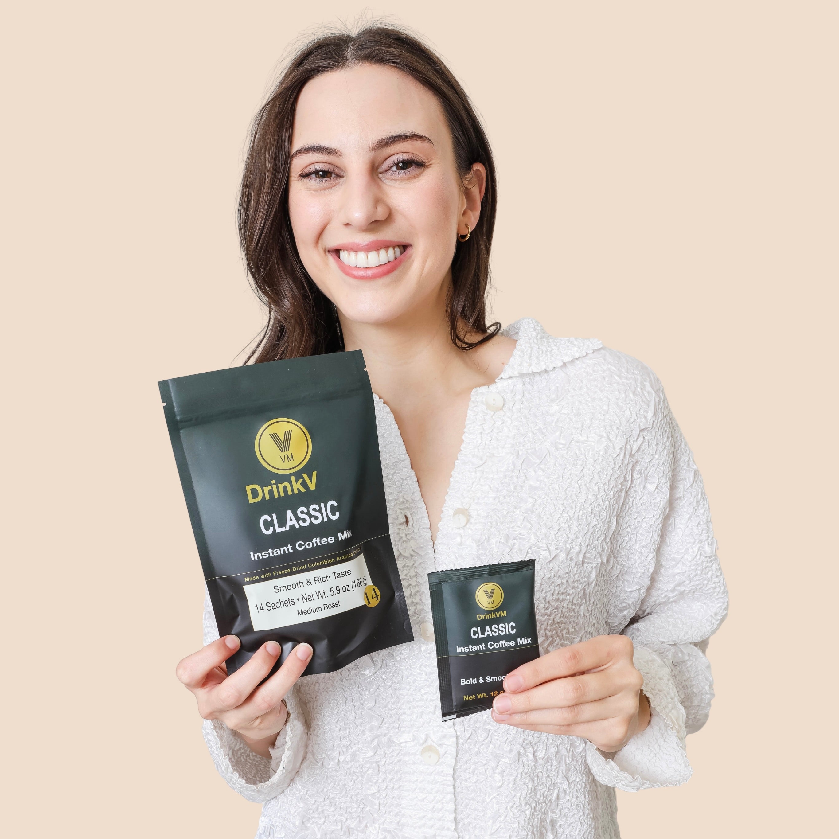 DrinkVM Classic Instant Coffee Mix – 14 Sachets