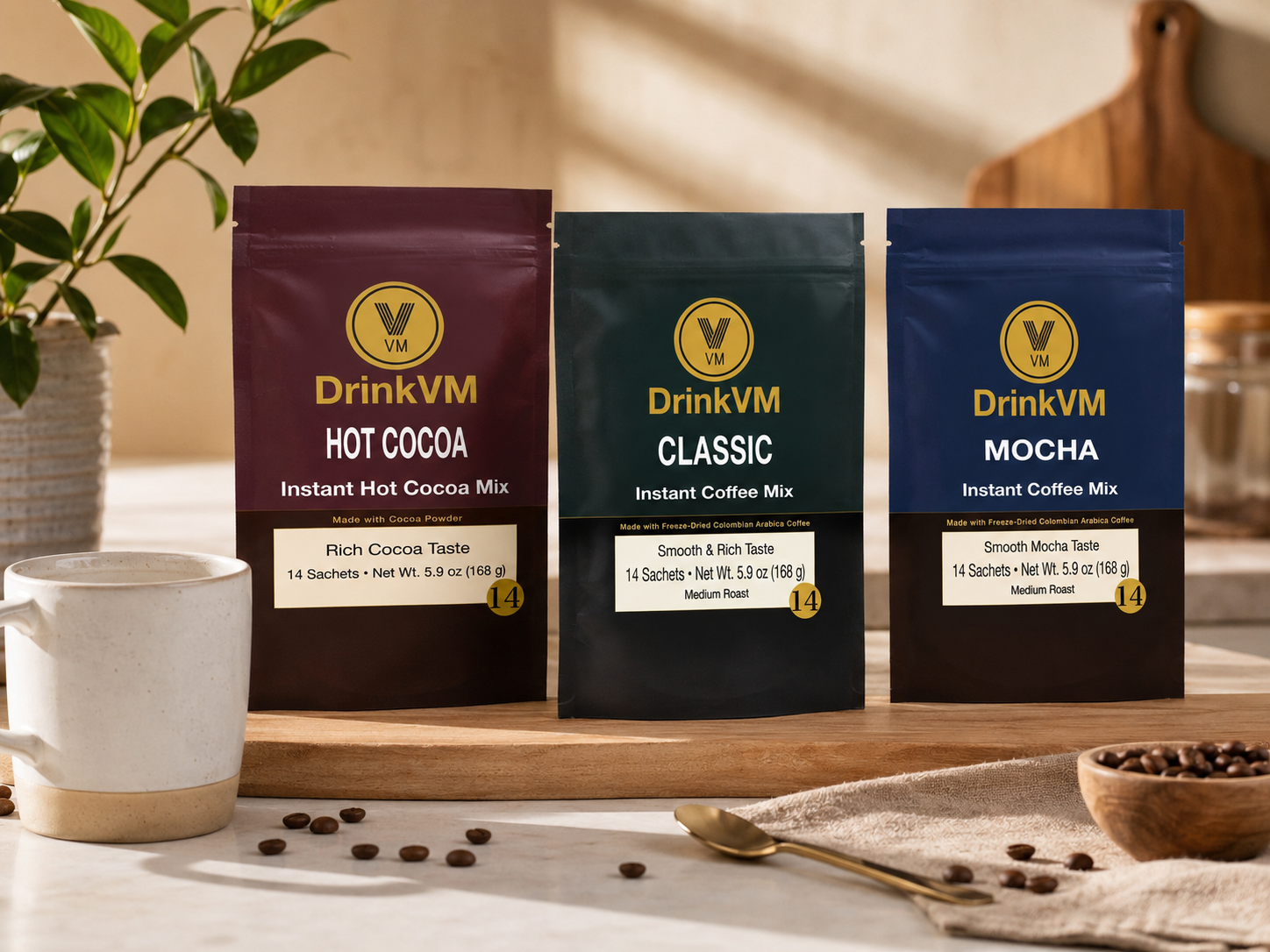 DrinkVM Hot Cocoa Mix – 14 Sachets