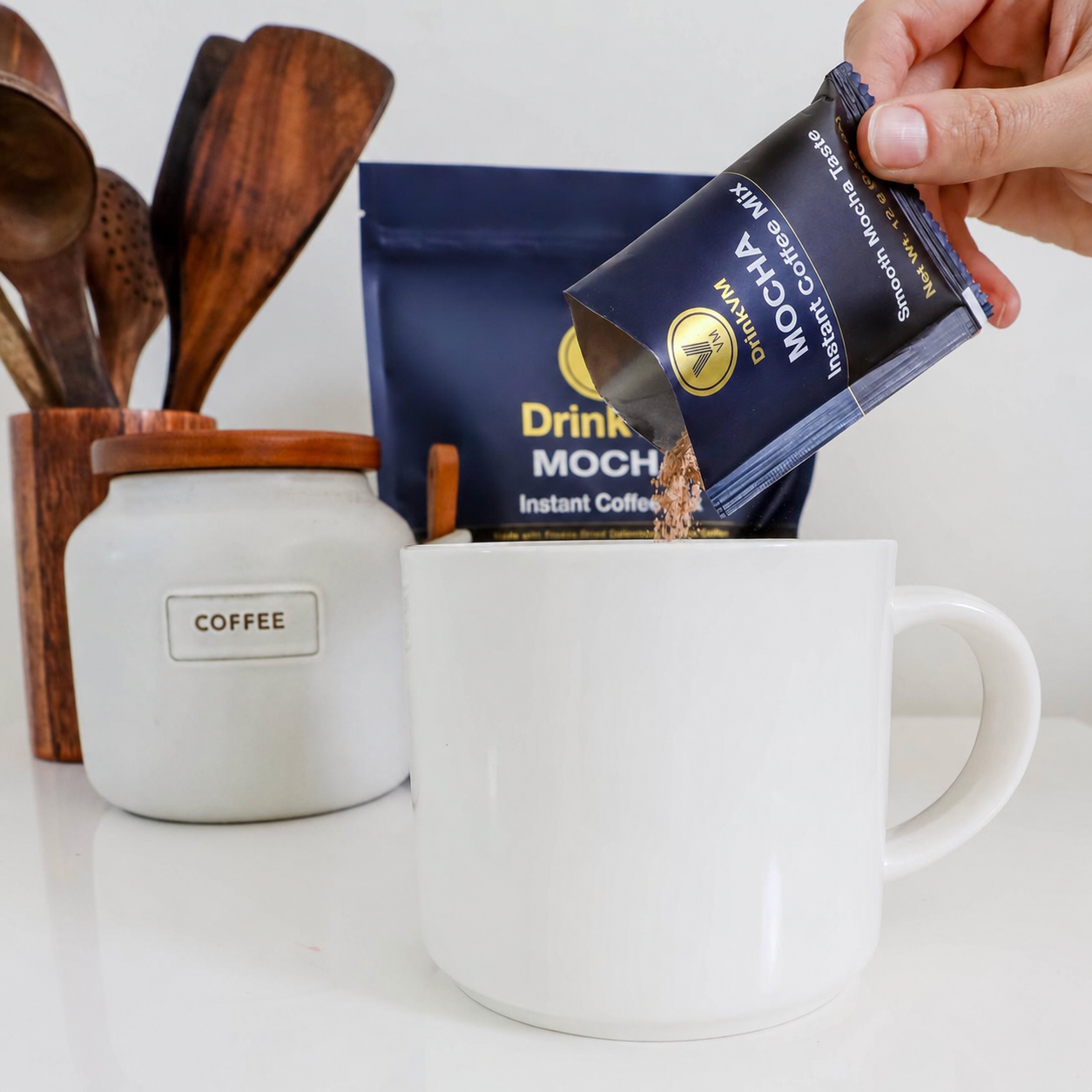 DrinkVM Mocha Instant Coffee Mix – 14 Sachets