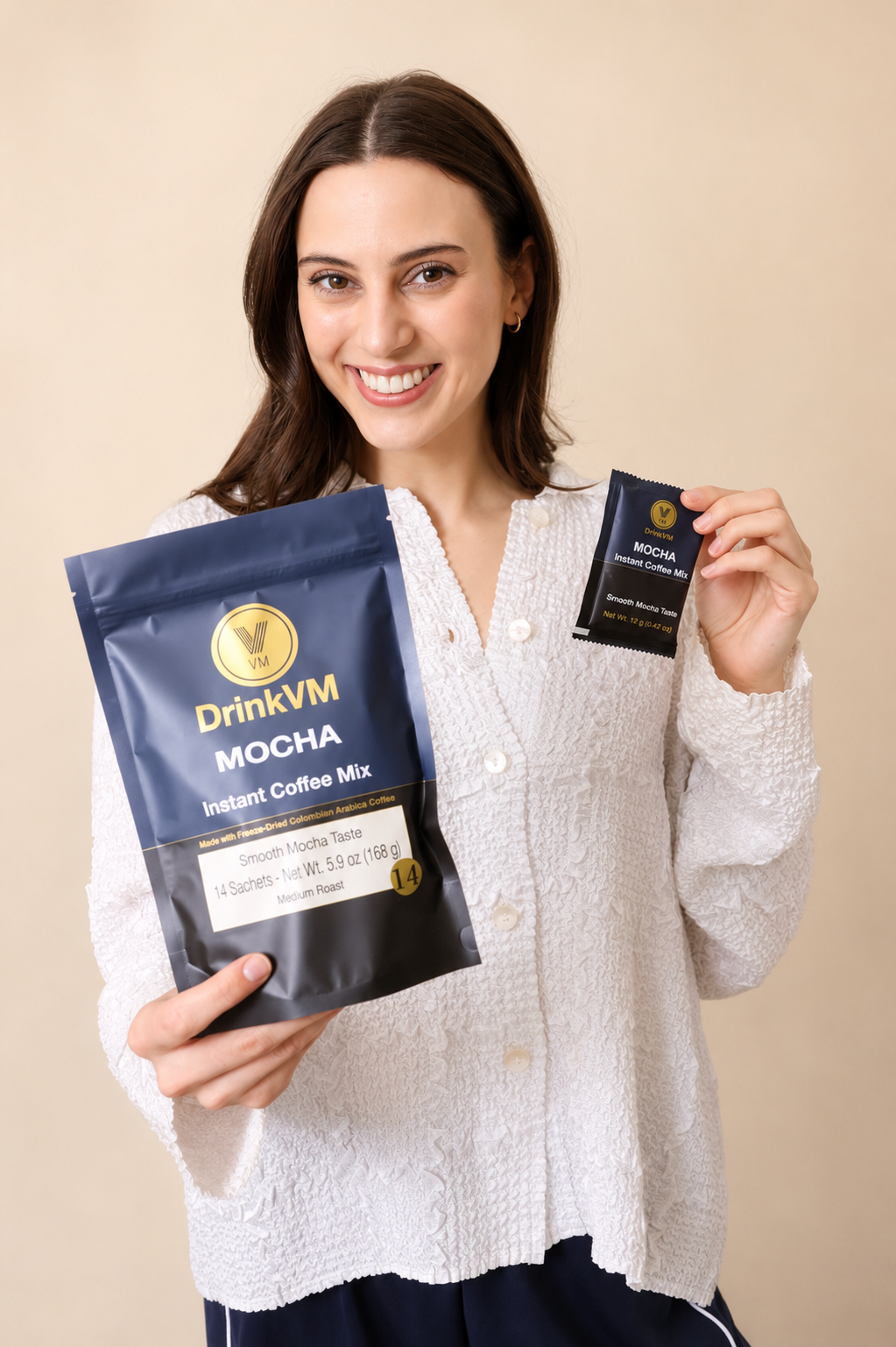 DrinkVM Mocha Instant Coffee Mix – 14 Sachets