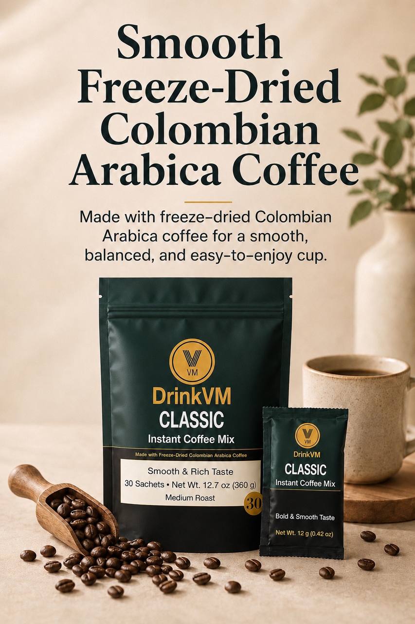 DrinkVM Classic Instant Coffee Mix – 30 Sachets