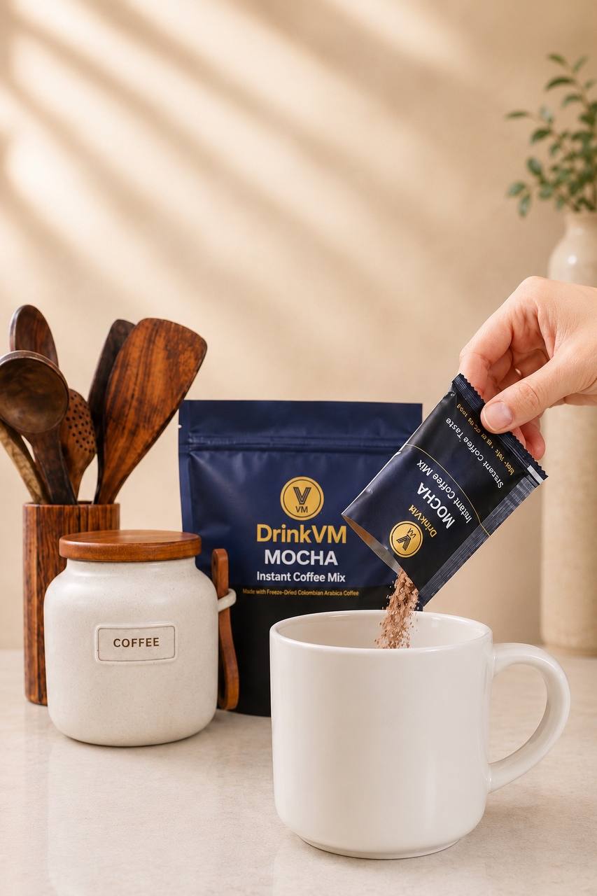 DrinkVM Mocha Instant Coffee Mix – 30 Sachets