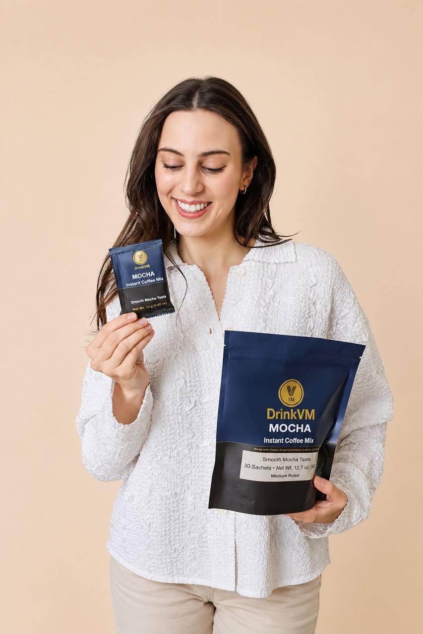 DrinkVM Mocha Instant Coffee Mix – 30 Sachets