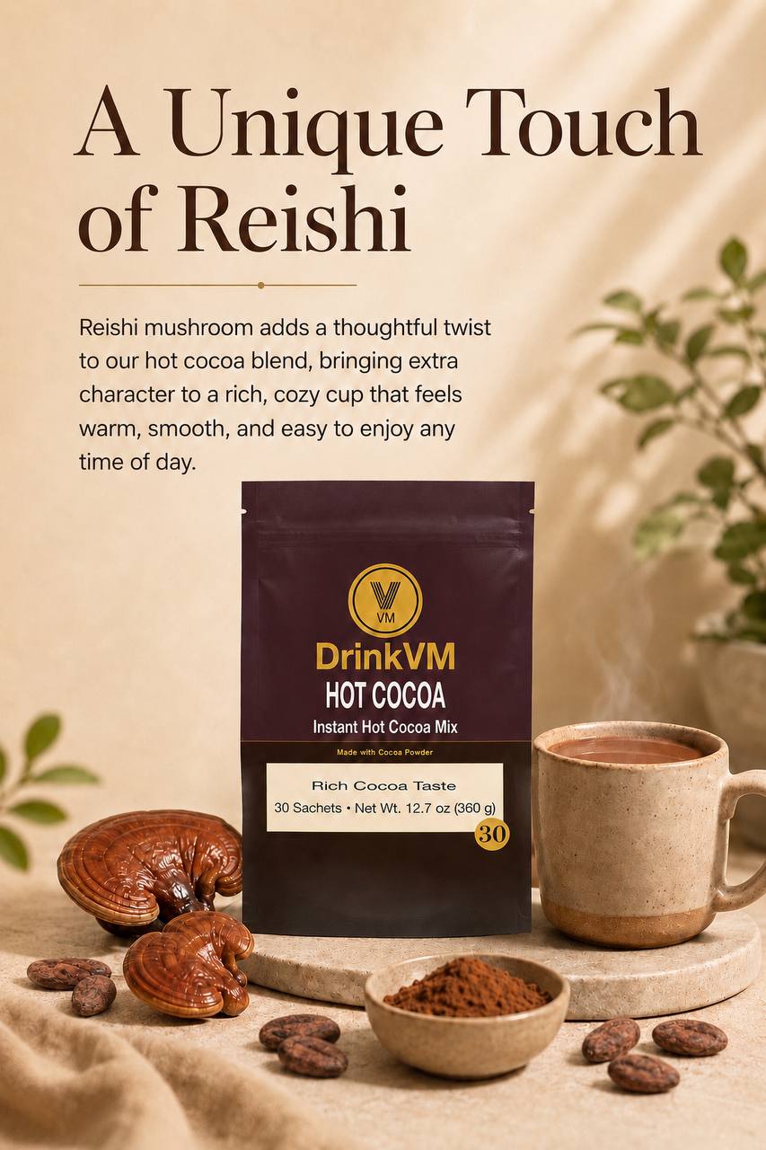 DrinkVM Instant Hot Cocoa Mix – 30 Sachets
