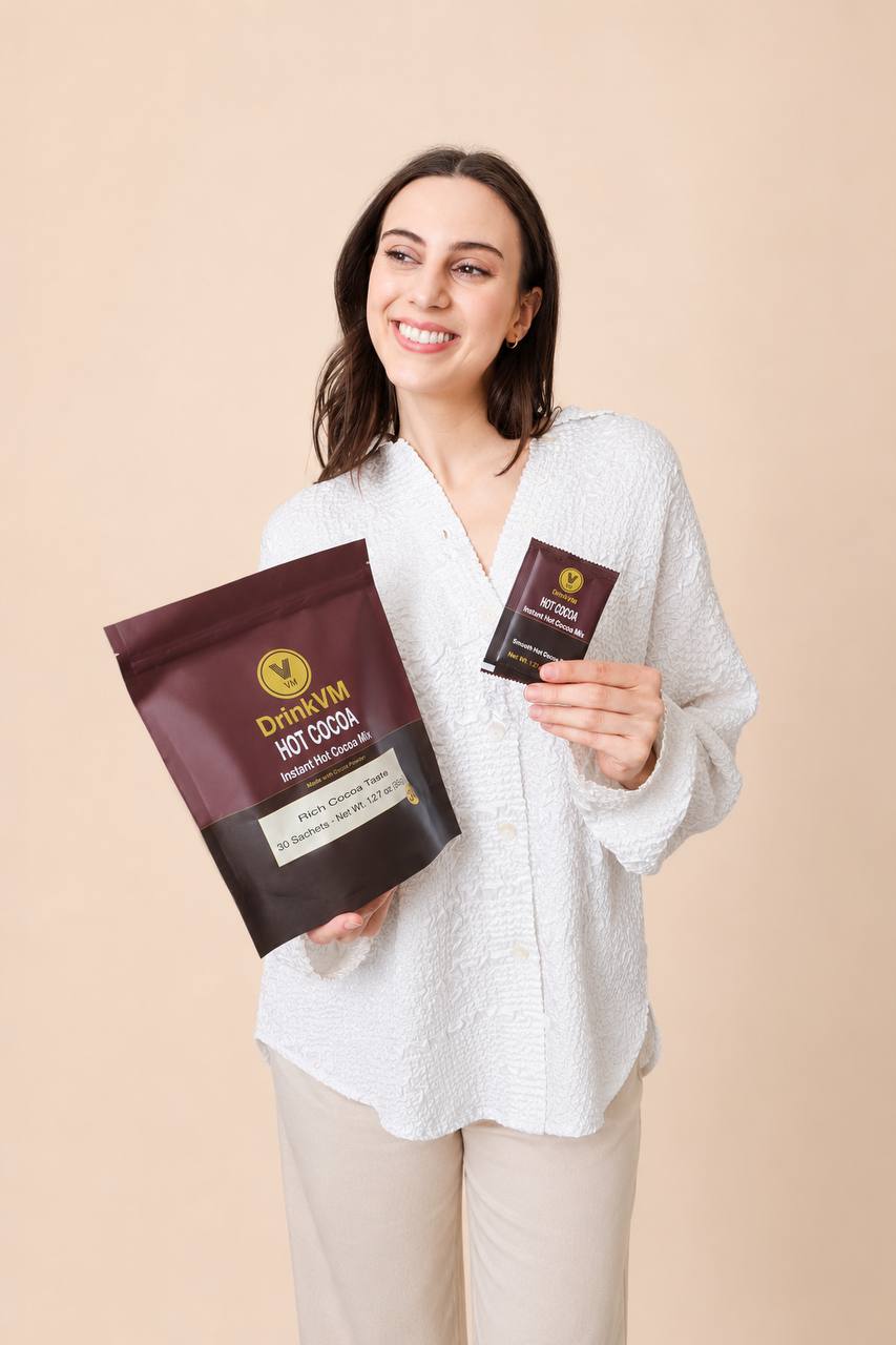 DrinkVM Instant Hot Cocoa Mix – 30 Sachets