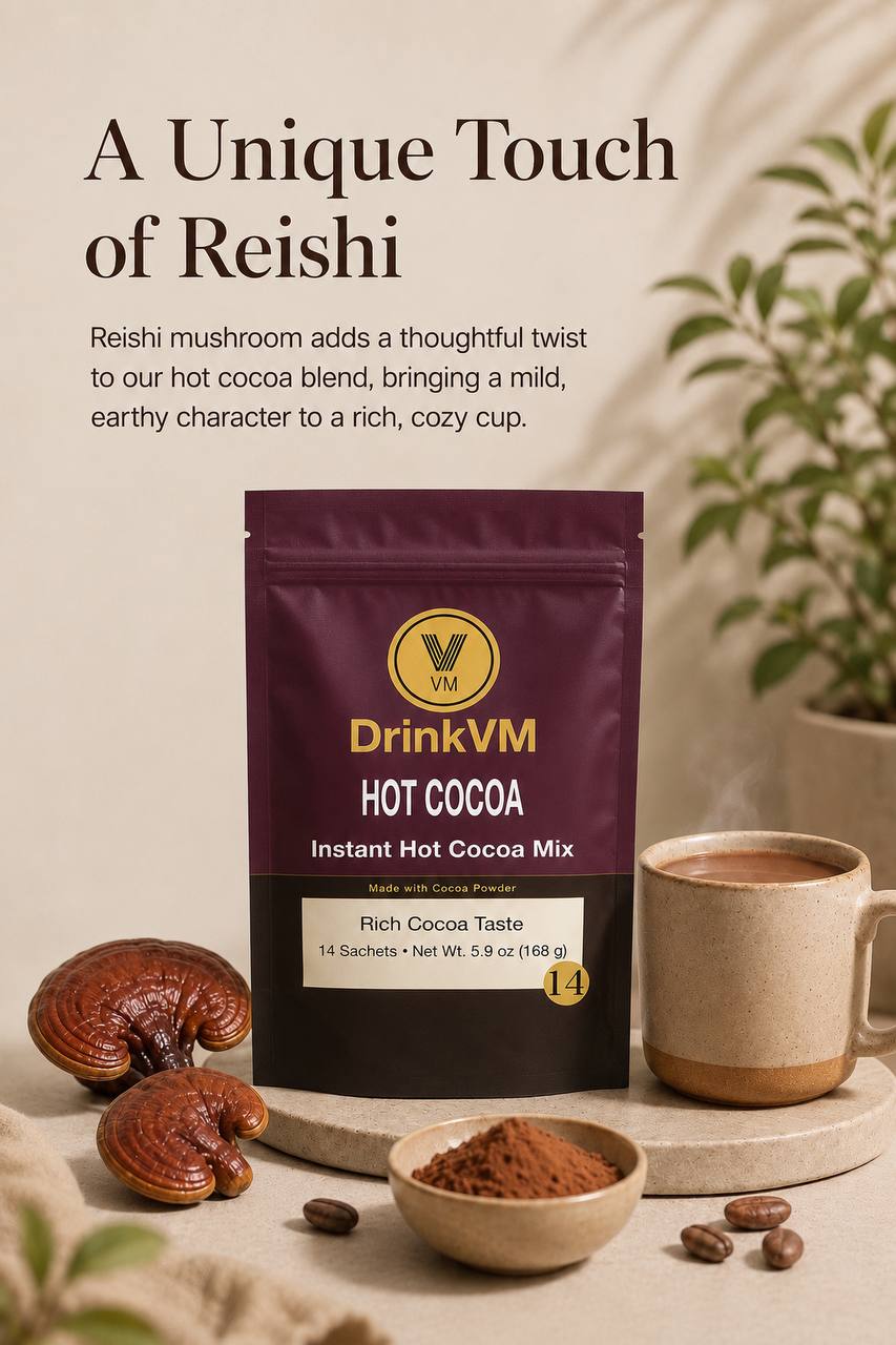 DrinkVM Instant Hot Cocoa Mix – 14 Sachets