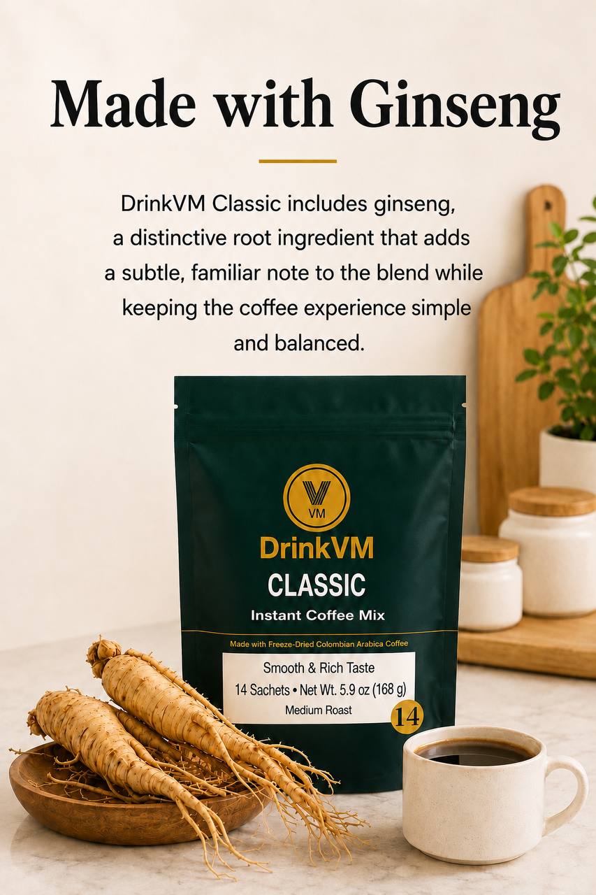 DrinkVM Classic Instant Coffee Mix – 14 Sachets