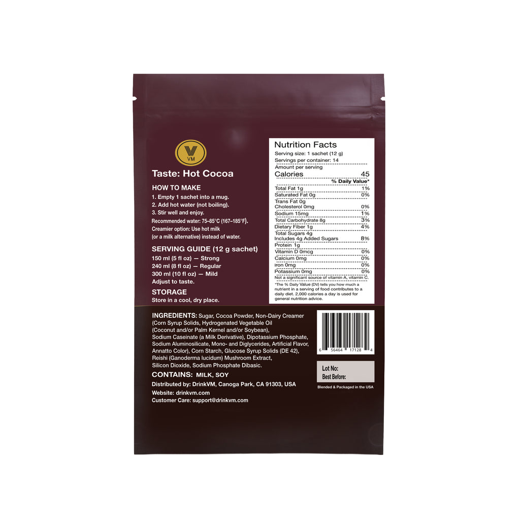 DrinkVM Hot Cocoa Mix – 14 Sachets
