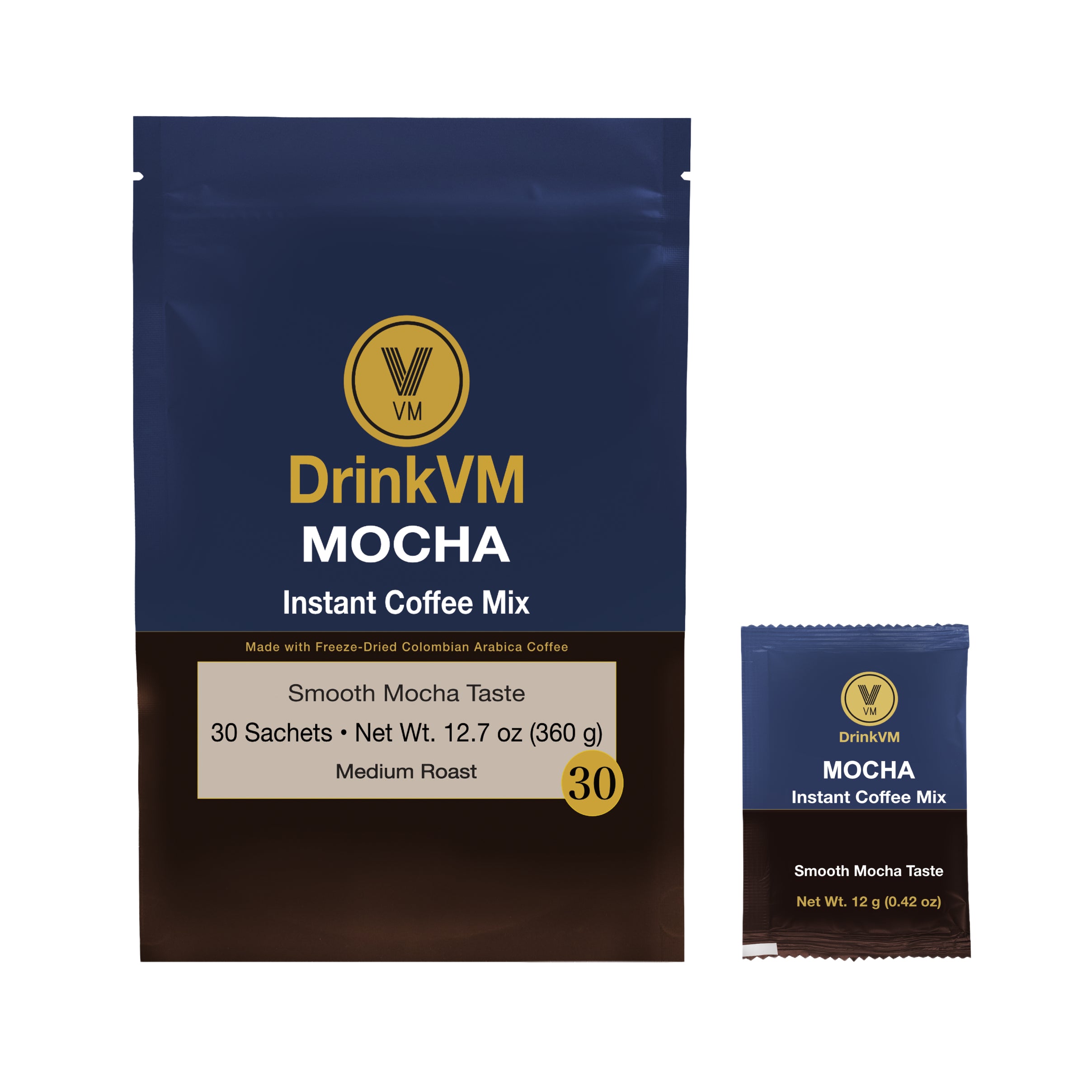 DrinkVM Mocha Instant Coffee Mix – 30 Sachets