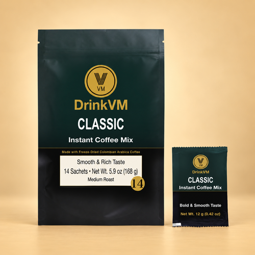 DrinkVM Classic Instant Coffee Mix – 14 Sachets