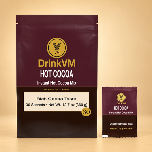 DrinkVM Instant Hot Cocoa Mix – 30 Sachets