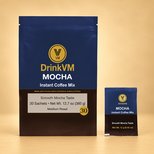 DrinkVM Mocha Instant Coffee Mix – 30 Sachets